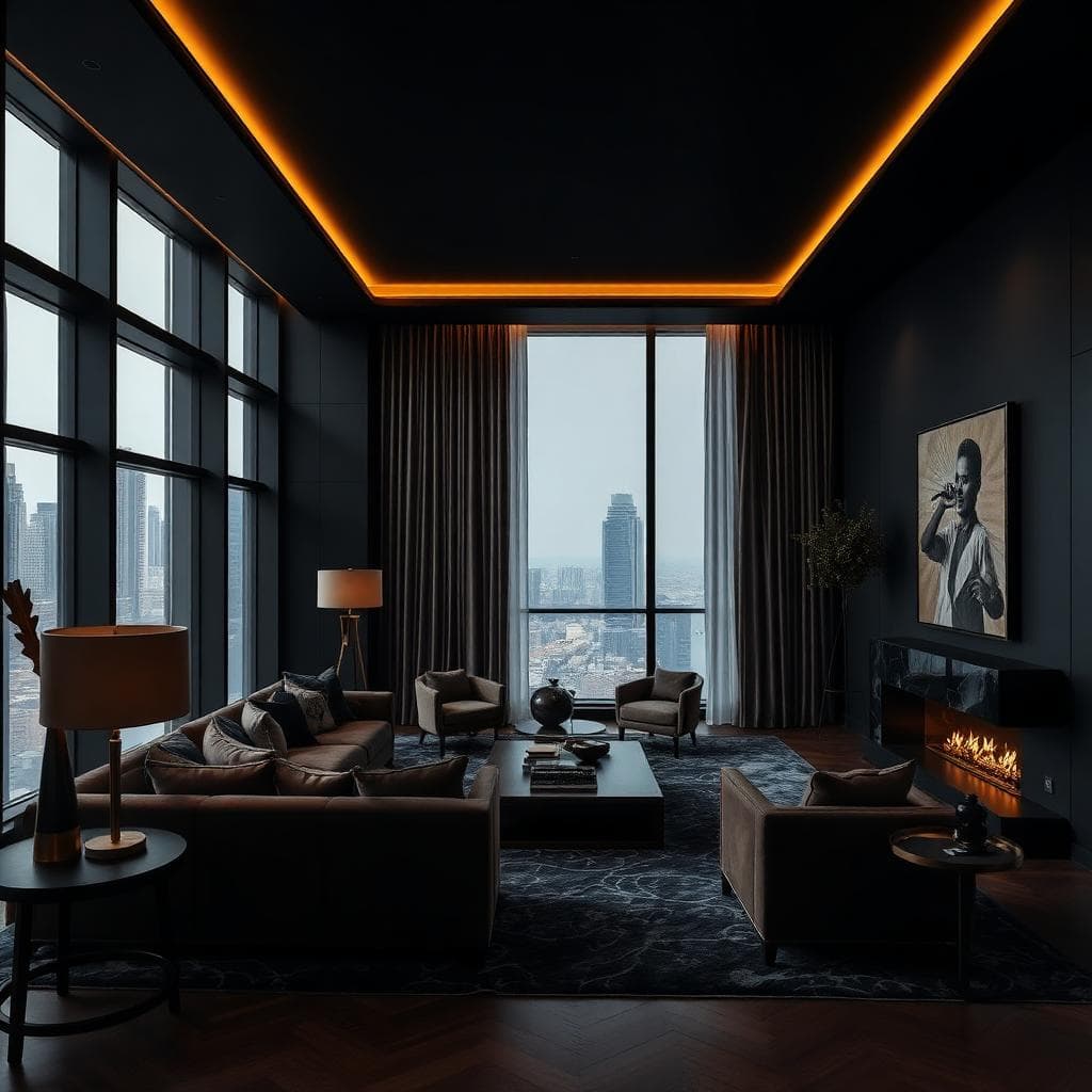 Inside the new Downtown sky lounge.